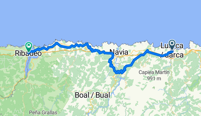 From Valdés to Ribadeo