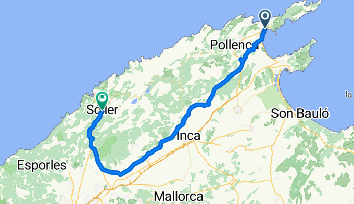 Passeig Vora Mar, Pollença to Carrer de la Romaguera, Sóller