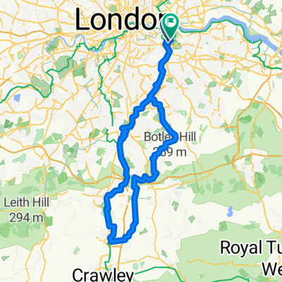 Itinéraire à Londres