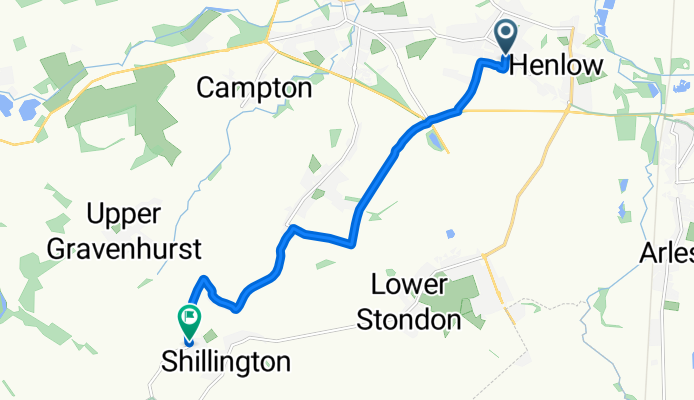 Broad Street, Shefford to Greenfields, Hitchin