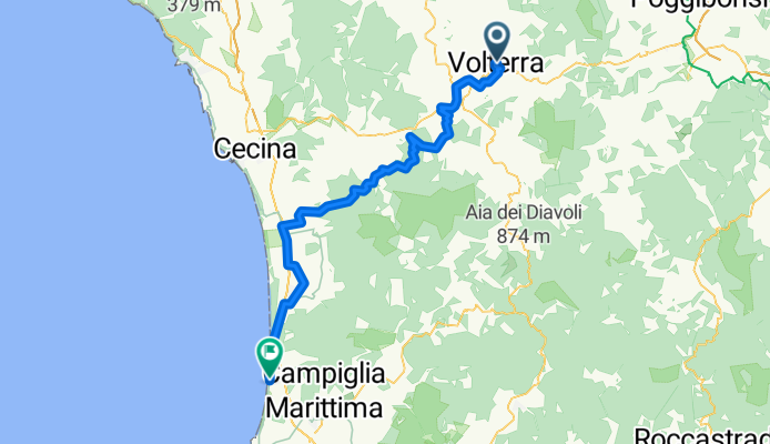 Via Giacomo Matteotti, Volterra à Piazza Umberto I, San Vincenzo