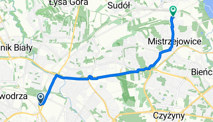 Warszawska do osiedle Piastów
