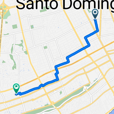 Calle Filomena Gómez de Cova, Santo Domingo to Calle Miguel Angel Monclús, Santo Domingo