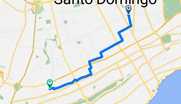 Calle Filomena Gómez de Cova, Santo Domingo to Calle Miguel Angel Monclús, Santo Domingo