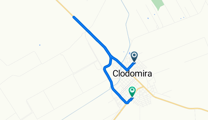 Ruta desde Moreno Saravia