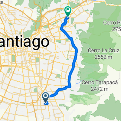 Santa Amalia, La Florida a Las Condes, Las Condes