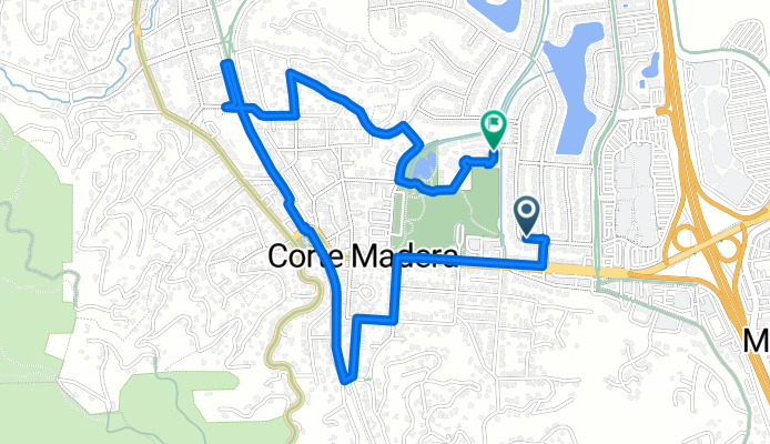 Route in Corte Madera
