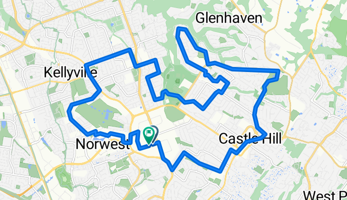 Route in Castle Hill