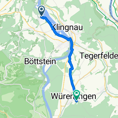 Lerchenweg, Leuggern nach Baderweg, Würenlingen