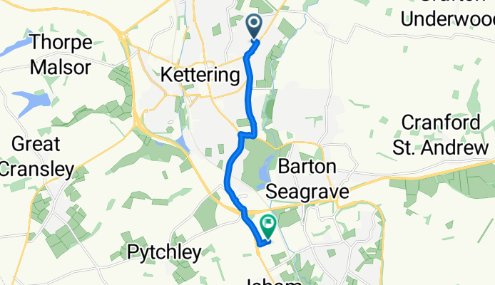 Summer Crescent, Kettering to Pytchley, Kettering