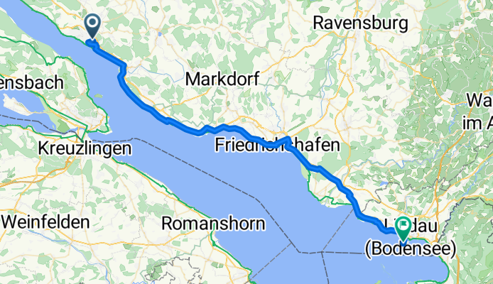 Obere-Sankt-Leonhard-Straße, Überlingen nach Bahnhofplatz, Lindau (Bodensee)