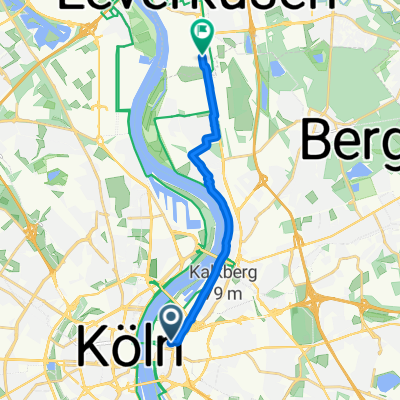 Luise-Straus-Ernst-Straße, Köln nach Chempark, Leverkusen
