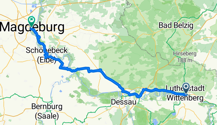 CollegienstraĂźe, Wittenberg to Ratswaageplatz, Magdeburg