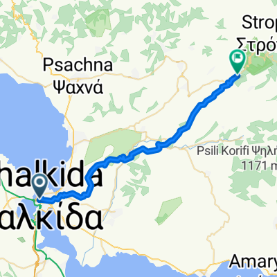 Eleftheriou Venizelou, Chalcis to Stenis-Chiliadous, Steni Dirfyos