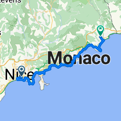 Rue Alberti, Nice to Chemin du Suillet, Menton