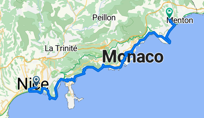 Rue Alberti, Nice to Chemin du Suillet, Menton