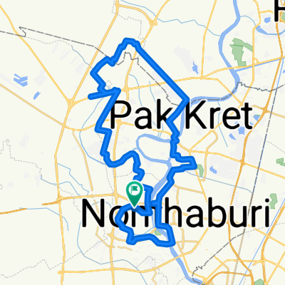 Soi Muban Sirin House Rattanathibet, Mueang Nonthaburi District to Soi Muban Crystal Town Home, Mueang Nonthaburi District