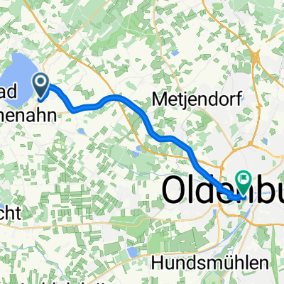 Wiefelsteder Straße, Bad Zwischenahn nach Markt, Oldenburg