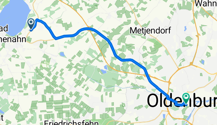 Wiefelsteder Straße, Bad Zwischenahn nach Markt, Oldenburg