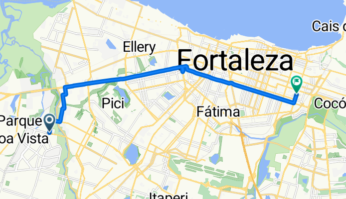 Rua Luís Mariano, Fortaleza a Rua Carolina Sucupira, Fortaleza