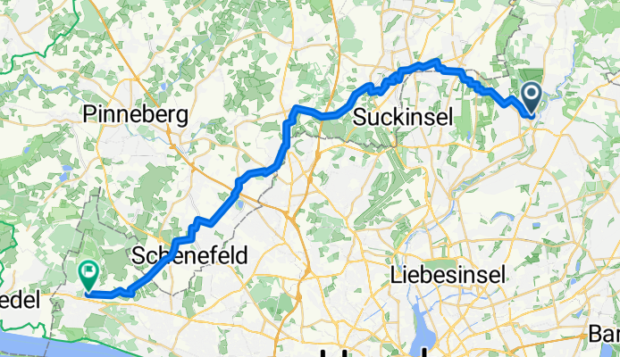 Marschweg, Hamburg nach Moorhof, Hamburg