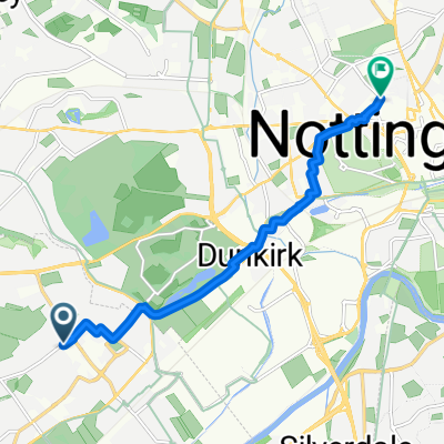 Bramcote Road, Nottingham to Goldsmith Street, Nottingham