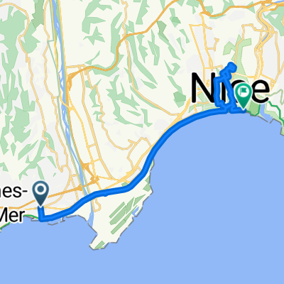 Impasse des Jacinthes, Cagnes-sur-Mer to Quai des États-Unis, Nice