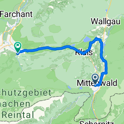 Ballenhausgasse, Mittenwald nach Wildenauer Straße, Garmisch-Partenkirchen