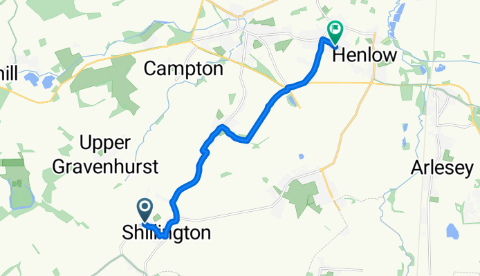 Greenfields, Hitchin to Broad Street, Shefford