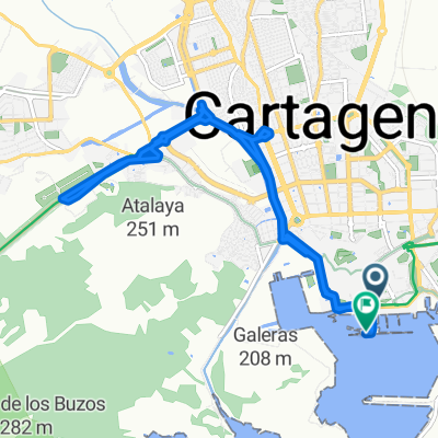 Paseo de Alfonso XII, Cartagena a Cartagena