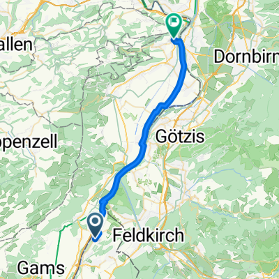 Von Ruggell bis Au (Sankt Gallen)