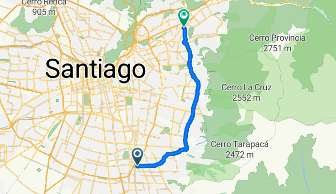 Los Alerces, La Florida a Avenida Padre Hurtado Norte, Las Condes