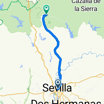 Calle del Corral del Rey, Seville to Paseo la Palmera, Almadén de la Plata