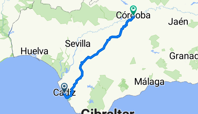 Calle Pelota, Cadix à Calle Capitulares, Cordoue