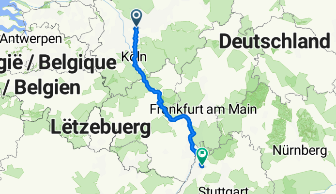 Trappenbergstraße, Essen nach Beethovenstrasse 13, Bad Schönborn