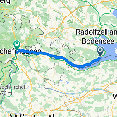 Hauptstraße, Gaienhofen nach Steigstrasse, Schaffhausen