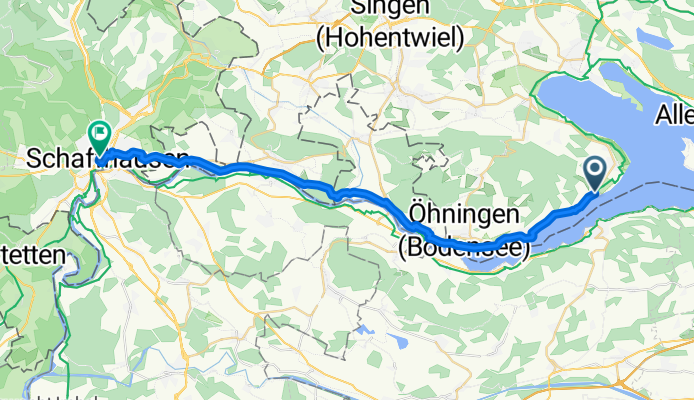 Hauptstraße, Gaienhofen nach Steigstrasse, Schaffhausen