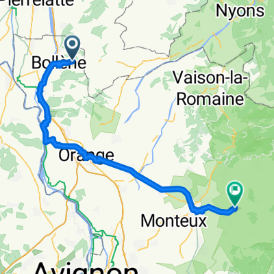 Route de l'Embisque, Bollène nach Route de St-Pierre de Vassols, Mazan