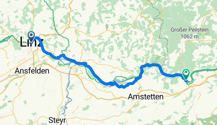 From Linz to Ybbs an der Donau