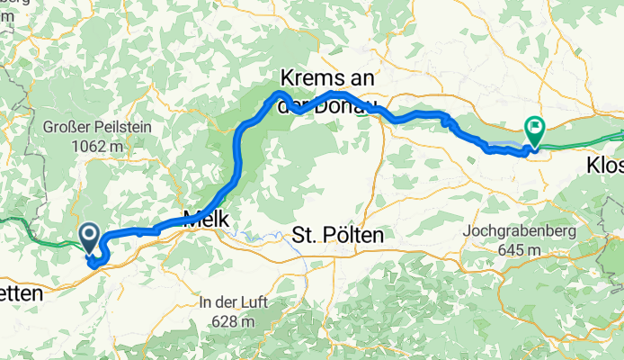 From Ybbs an der Donau to Tulln an der Donau