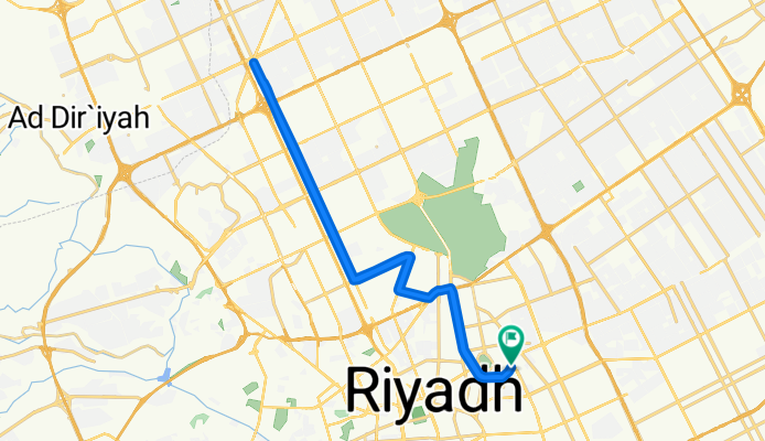 Al Imam Ali Ibn Abi Talib Branch Road, الرياض to Al Imam Ali Ibn Abi Talib Branch Road, الرياض