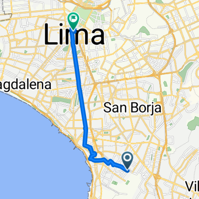 De Pasaje Río Vitor a Avenida Paseo de la República