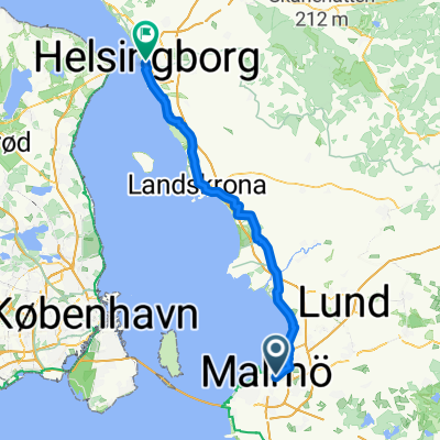 From Malmo to Helsingborg