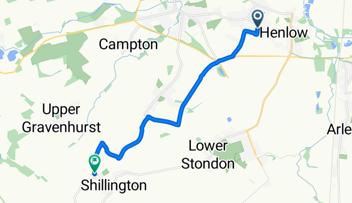 Broad Street, Shefford to Greenfields, Hitchin