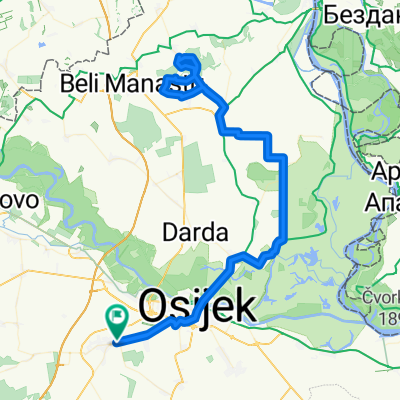 Route to Čepin