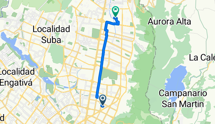 Calle 102, Bogotá a Carrera 15, Bogotá