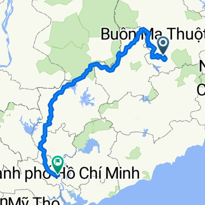 Von Lắk bis Ho-Chi-Minh-Stadt