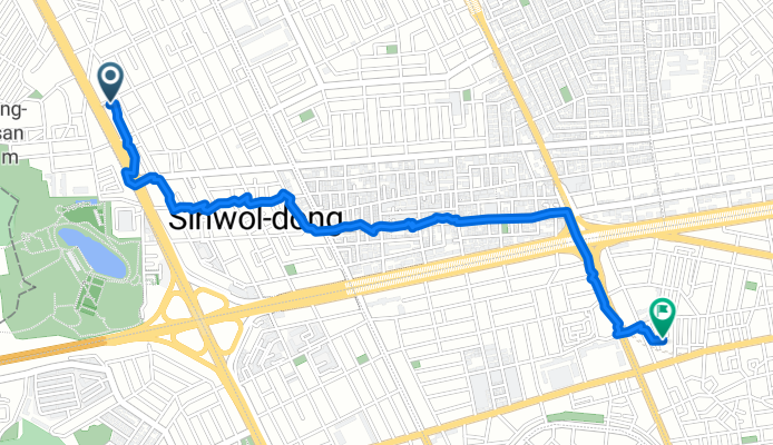 신월동, 서울특별시에서 신정동, 서울특별시까지