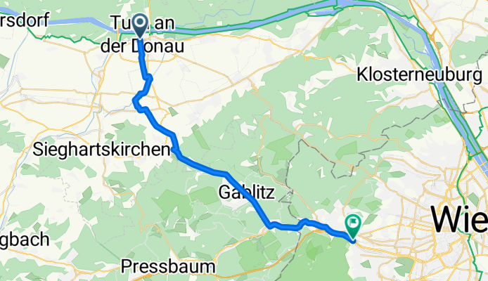 Von Tulln an der Donau bis Wien