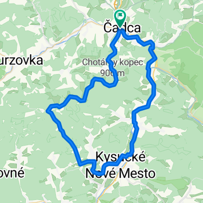 CA- Chot.kopec- Jakub. vrch- Kys.N. Mesto